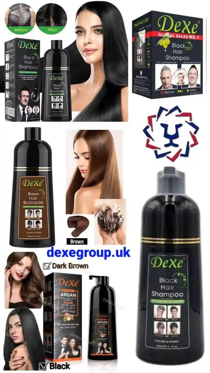 400 ml) dexe black hair shampoo