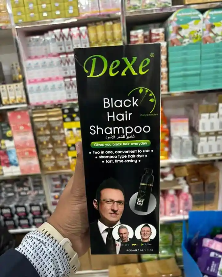400 ml) dexe black hair shampoo