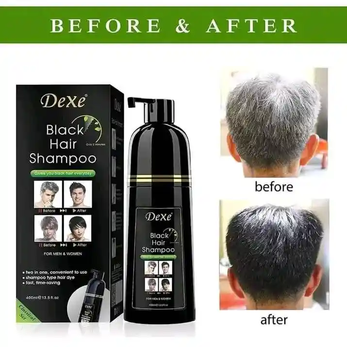 400 ml) dexe black hair shampoo