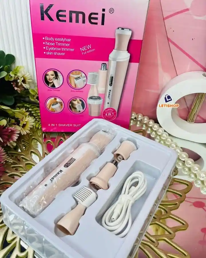 Kemei km -6637 Electric rechargeable trimmer(for women)