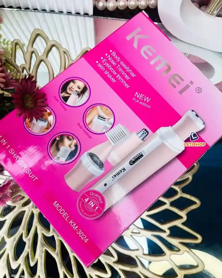 Kemei km -6637 Electric rechargeable trimmer(for women)
