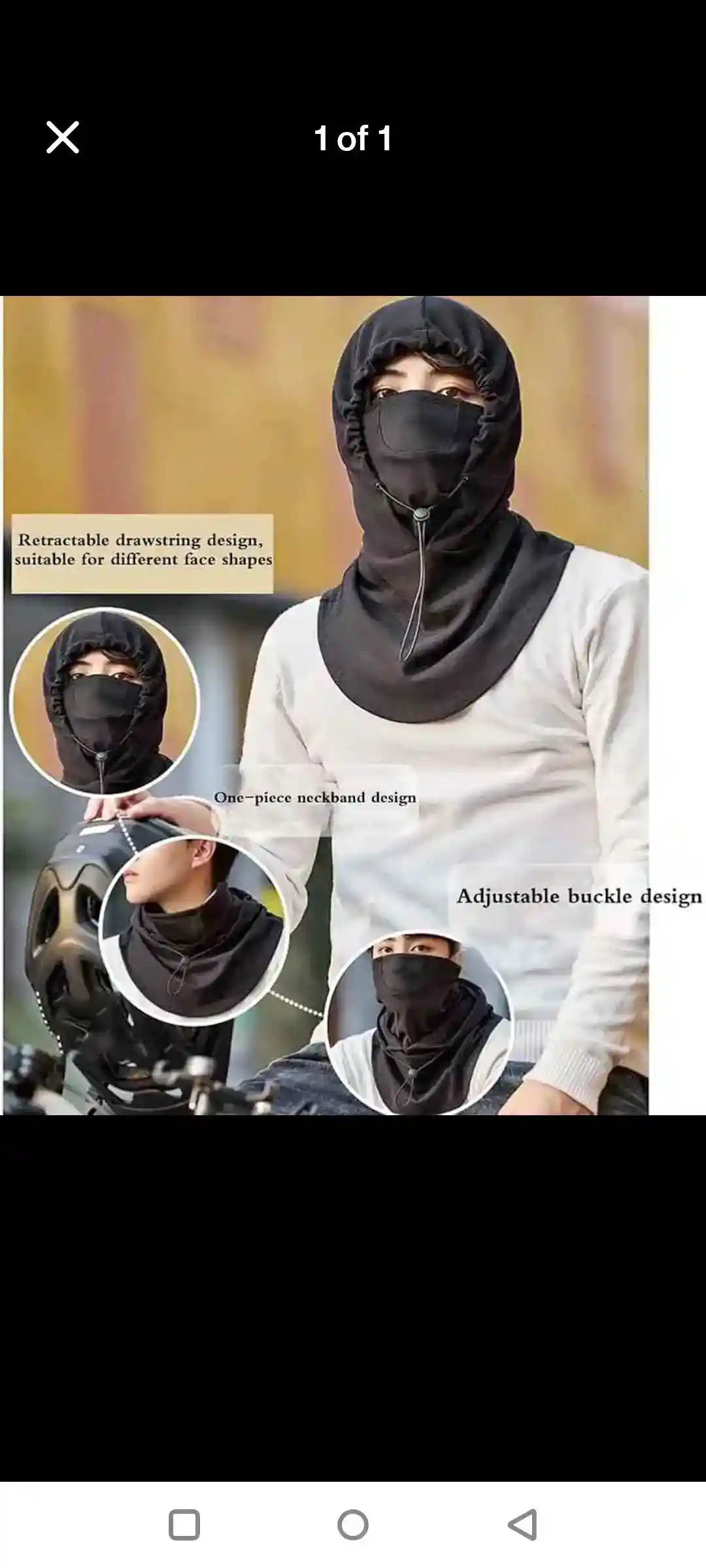 Balaclava Windproof Full Face musk