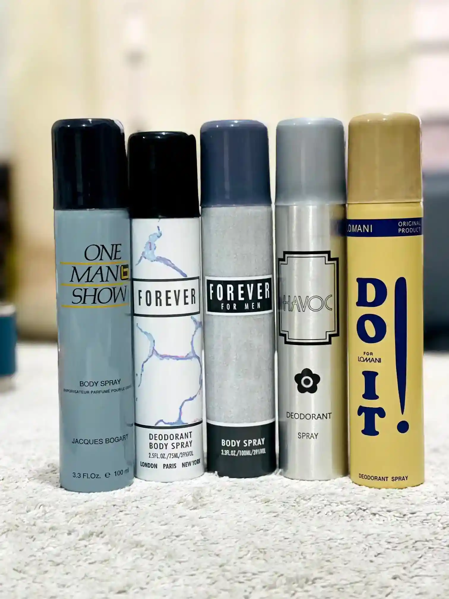 100 ML 5 pcs Body Spray Combo